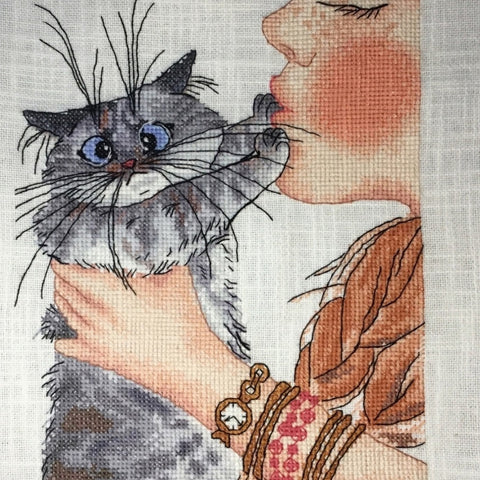 Touch-me-not Cross Stitch Pattern PDF Instant Download